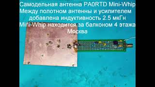 Сравнение самодельной антенны PA0RDT MiniWhip с антенной Левкова LZ1AQ с АлиЭкспресс на 20 метрах [upl. by Willetta]