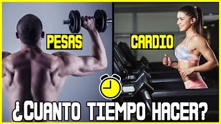 ¿CUANTO TIEMPO DE CARDIO amp PESAS DEBES DE HACER [upl. by Atnauqahs]