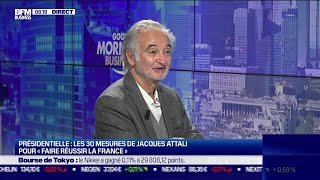 Jacques Attali Ecrivain  Les 30 mesures de Jacques Attali pour quotFaire réussir la Francequot [upl. by Yragerg]