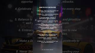 quot10 Simple Ways to Stay Motivated Every Dayquot SelfImprovement PersonalGrowth StayMotivated [upl. by Nyleuqaj]