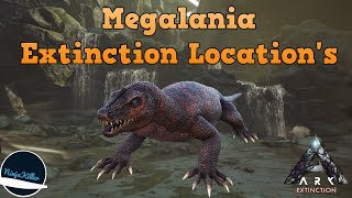 Where to find Megalanias in Ark Extinction [upl. by Stine]