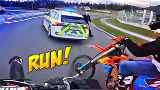 BIKERS VS COPS  Best Motorcycle Police Chases 2024 [upl. by Ahseele]