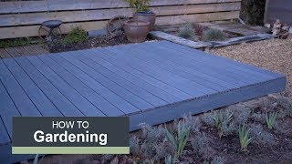 How to install a composite deck with Wickes [upl. by Anifares]