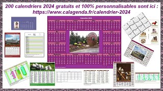 Calendriers 2024 [upl. by Dickey980]