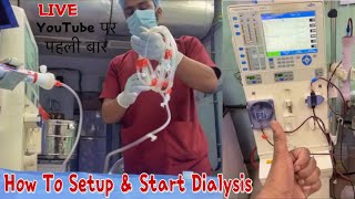 How to Setup Dialysis Machine  Priming amp initiate Hemodialysis [upl. by Aggarwal]