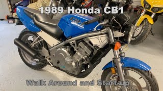 1989 Honda CB1  Walk Around amp Run [upl. by Garrick]