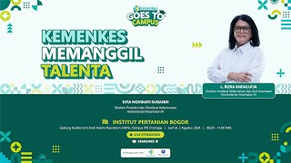 Kemenkes Goes to Campus  Institut Pertanian Bogor [upl. by Ilime]