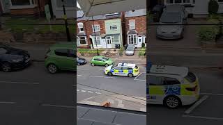 2 West Mids Police responding on blues and twos Erdington Birmingham [upl. by Rrats812]