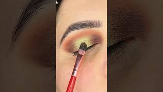 Emerald Eyes Brown amp Green Halo Tutorial haloeyemakeup browneyeshadow shorts [upl. by Mond32]