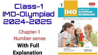 Class1 Chapter 1 Number Sense 20242025mathsolympiad olympiad class2 nso imo exam [upl. by Litsyrk]