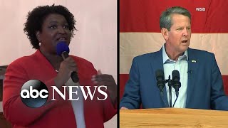 Georgia Gov Brian Kemp and Stacey Abrams trade attacks in highstakes debate l GMA [upl. by Elleron]