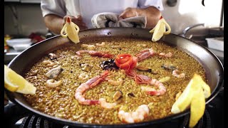 Paella de marisco de Senyoret Un arroz para no ensuciarse las manos [upl. by Notyalk348]