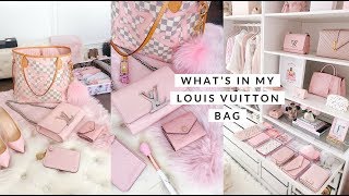 WHATS IN MY LOUIS VUITTON BAG TRAVEL ACCESSORIES✈️ [upl. by Noret231]