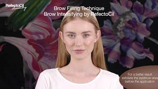 RefectoCil Intense Browns  Short Tutorial Brow Filling Technique [upl. by Teresa]