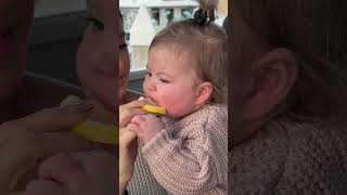 Had our daughter try a lemon for the first time😂🍋  Chase amp Kelianne Mattson [upl. by Aeynod392]