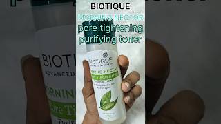 BIOTIQUE Morning Nector pore tightening purifying toner 👍shortsviralreelsyoutubeskincarekashi [upl. by Adnilab]