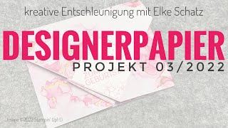 Projekt 32022 mit Designerpapier von Stampin Up® [upl. by Brander104]