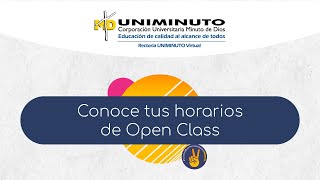 Conoce tus horarios de Open Class [upl. by Tinaret]