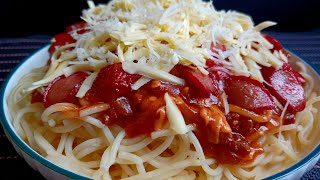 Filipino Spaghetti Recipe You NEED to Try shorts [upl. by Idnew]