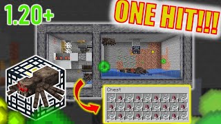 ONE HIT Spider XP Farm for Minecraft 120 [upl. by Yma335]