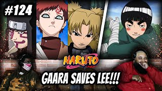 GAARA SAVES LEE  Naruto ep 124 REACTION  The Beast Within [upl. by Jerrol]