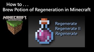 How To Brew Potion of Regeneration in Minecraft Java [upl. by Alecram]