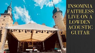 Faithless  Insomnia live on acoustic guitar with dropped B Schlossfestspiele Merseburg 2023 [upl. by Kralc21]