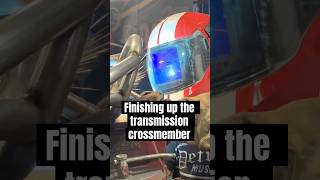 Fitting everything on the transmission crossmember welding migwelding metalfabrication [upl. by Tandy]