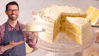 The Most AMAZING Vanilla Cake Recipe [upl. by Eenert]