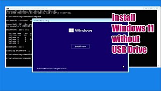 How to install Windows 11 without USB Drive [upl. by Fokos]