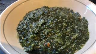 molokhia recipe jute mallow green veg side dish [upl. by Notrab]