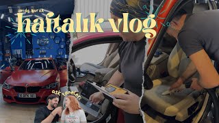 Ateş Eden Araba 💥 Arabaya Yazılım Yaptırdım 🧑‍💻 Detay Temizlik 🧼  HAFTALIK VLOG [upl. by Sialac]