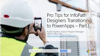 Pro Series  Transitioning from Infopath to PowerApps  Part 1 [upl. by Noemis]