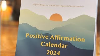 Positive affirmation calendar 2024 non profit [upl. by Brinna]