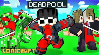 Playing as DEADPOOL in Minecraft [upl. by Nnylireg]