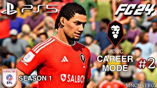 Salford City Career Mode Season 1 EFL League Two Episode 2  Realistic Graphic Gameplay  FC24  PS5 [upl. by Jessamyn746]