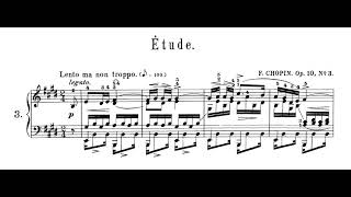 Chopin  Étude Op10 No3 Tristesse Nelson Freire piano [upl. by Idnarb]