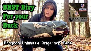 Dragoon Unlimited Ridgeback 1 Man Bivy Tent  The Best Bivy for your Buck [upl. by Arikahs]