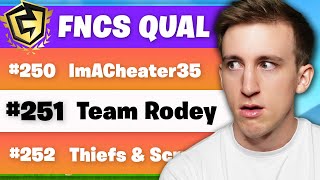 Cheaters STOLE my FNCS Qual [upl. by Ardnac]