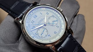 Op187 A Lange amp Sohne 1815 Chronograph專門店特別版開箱評測  堪稱佈局結構與打磨最漂亮的計時機芯 明錶玩樂 [upl. by Talyah]