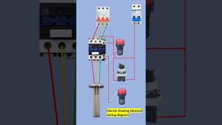 Electric heating element wiring diagram  How to wire electric heating Rod  Electricalgenius [upl. by Emse]