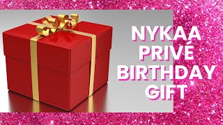 Free Nykaa Privé Birthday Gift  January 2024  Loved it nykaa birthday love gift happy yt [upl. by Enneirdna]