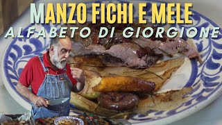 M COME MANZO ARROSTO CON FICHI E MELE  Alfabeto di Giorgione [upl. by Meehyr]