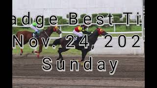 Badge Best Tips for Nov 24 2024 Sunday  Metro Manila Turf Club Inc [upl. by Lleinad354]