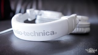 Review Audio Technica ATHM50 Professional Headphones White [upl. by Waltner]