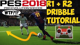 PES 2018 R1  R2 DRIBBLE TUTORIAL  Mazy dribbling [upl. by Turnheim]