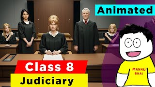 Class 8 Civics Chapter 4  Judiciary  Class 8 civics  class 8 judiciary [upl. by Dao]