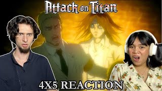 DECLARATION OF WAR Attack on Titan 4x5 REACTION [upl. by Rutherfurd]