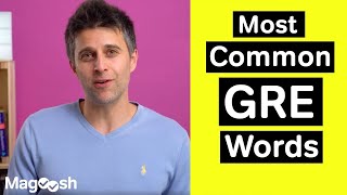 Most Common GRE Words  GRE Vocabulary Wednesday [upl. by Assetal14]