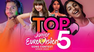 Mi Top 5  Eurovisión Junior 2024  FINAL [upl. by Nidia67]